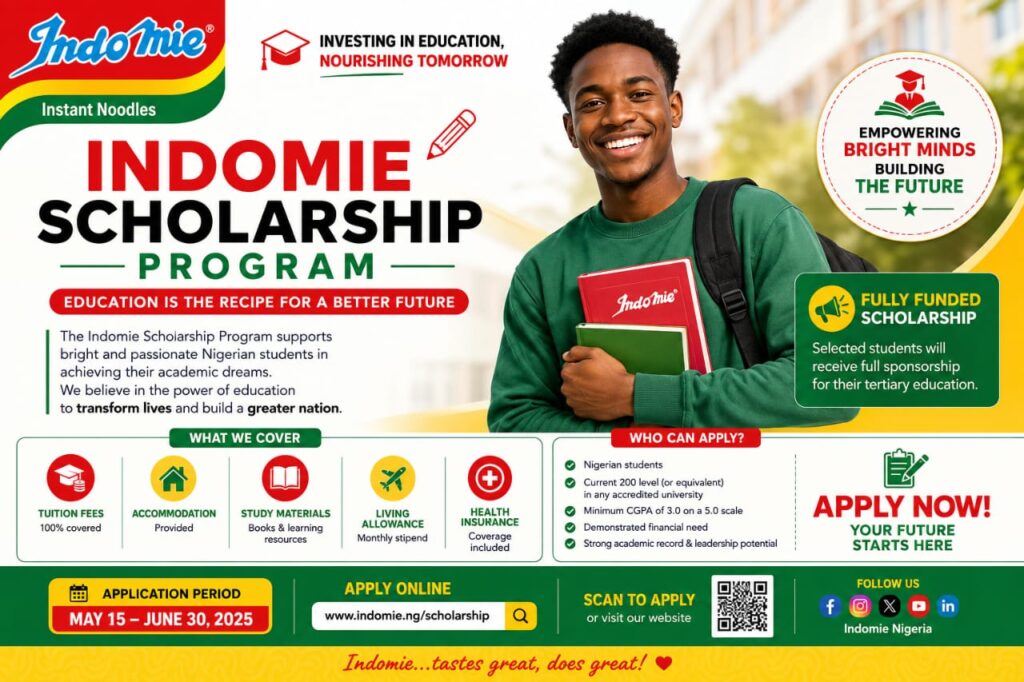 Indomie Scholarship Program 2026 for Nigerian Students