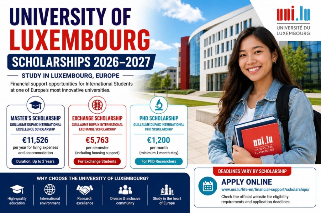 University of Luxembourg Scholarships for International Students