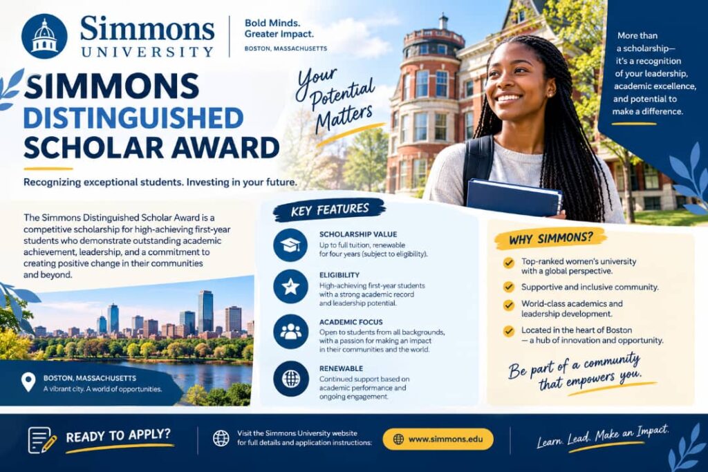 Current image: Simmons University campus in Boston for the Distinguished Scholar